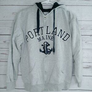 Harrisburg Trading Co Zip Hoodie Womens Gray Small
